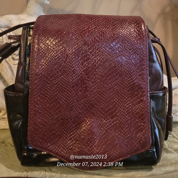 L.A.M.B. Gwen Stefani Leather Shoulder Bag Snakeskin Designer Luxury Celeb #72 - Picture 3 of 16